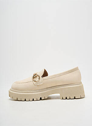Mocassins bout rond talon de 4 à 6cm beige SERGIO TODZI femme