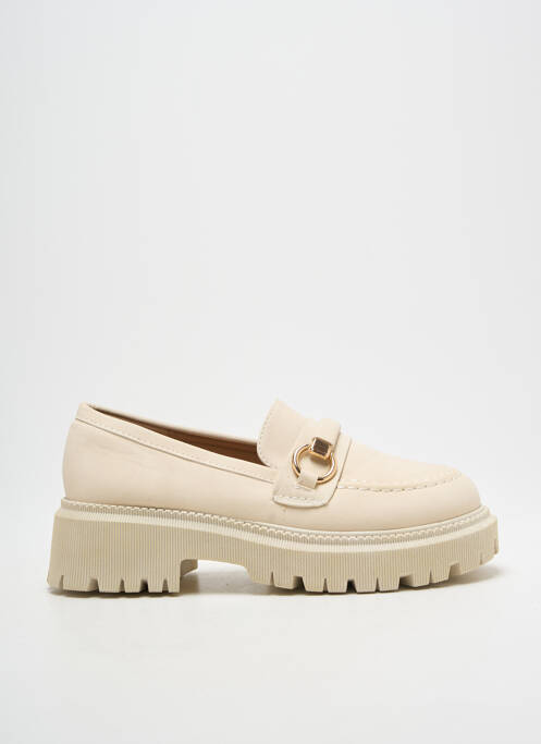 Mocassins bout rond talon de 4 à 6cm beige SERGIO TODZI femme