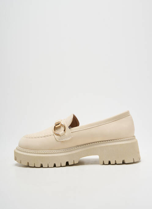 Mocassins bout rond talon de 4 à 6cm beige SERGIO TODZI femme