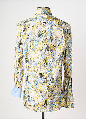 Chemise manches longues imprimé fleurs jaune EMYLE homme