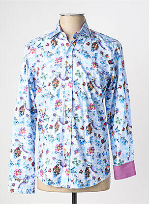 Chemise manches longues imprimé fleurs bleu EMYLE homme