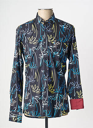 Chemise manches longues coupe cintrée bleu EMYLE homme