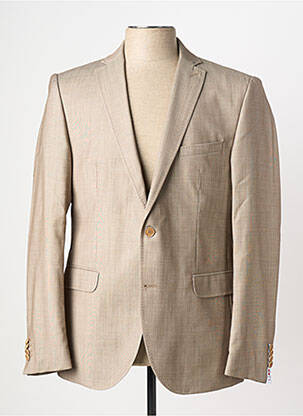 Blazer tissage chiné beige CLUB OF GENTS homme