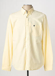 Chemise manches longues poches jaune SELECTED homme