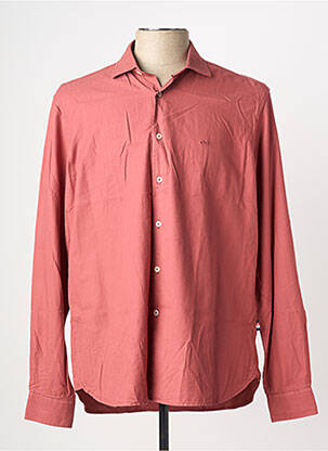 Chemise manches longues coupe cintrée rose GENDIVE homme