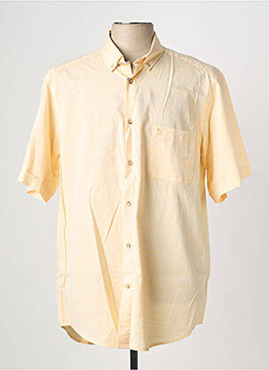Chemise manches courtes poches jaune BANDE ORIGINALE homme
