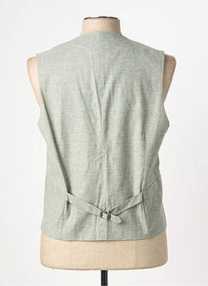 Gilet sans manche tissage chiné vert CLUB OF GENTS homme