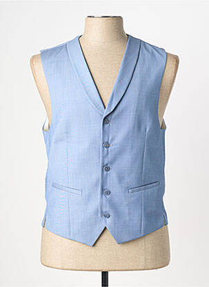 Gilet sans manche poches bleu clair CLUB OF GENTS homme