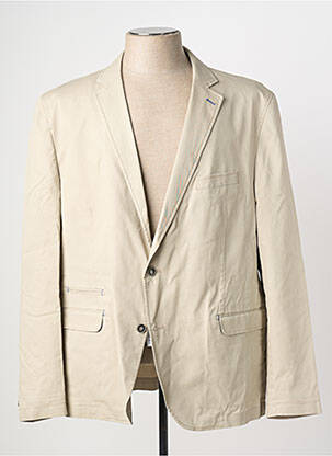 Blazer coupe cintrée beige LUIGI MORINI homme