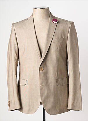 Blazer tissage chiné marron CLUB OF GENTS homme