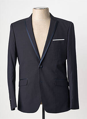 Blazer finition intérieure doublure imprimée bleu HAFNIUM homme