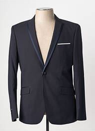 Blazer finition intérieure doublure imprimée bleu HAFNIUM homme