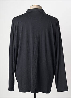 Polo manches longues manches longues noir REDMOND homme