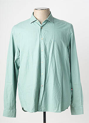 Chemise manches longues coupe cintrée vert GENDIVE homme