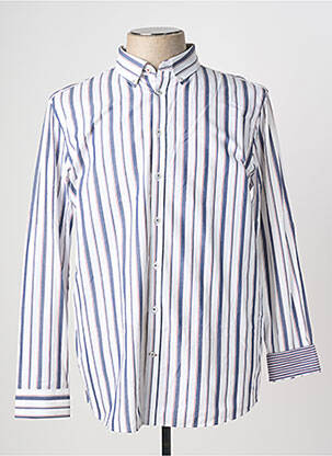 Chemise manches longues coupe cintrée bleu CAMBRIDGE homme