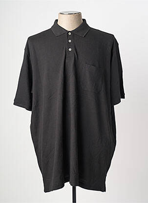 Polo stretch manches courtes noir REDMOND homme