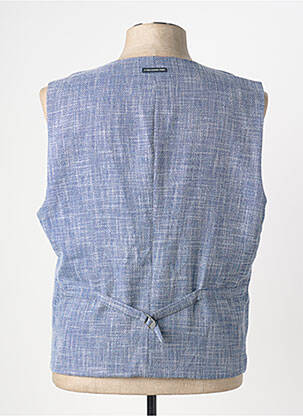 Gilet sans manche tissage chiné bleu A FISH NAMED FRED homme