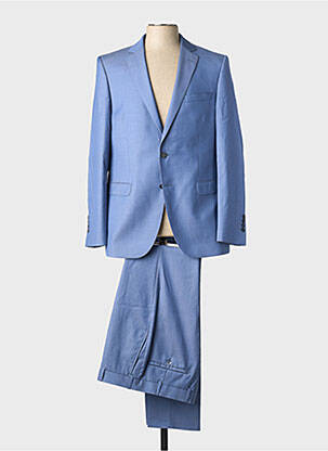Costume de ville finition intérieure doublure satiné bleu DI LORENZO homme