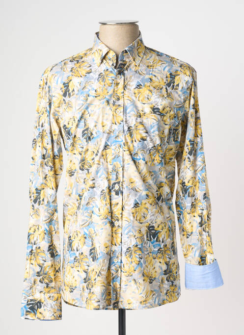 Chemise manches longues coupe cintrée jaune EMYLE homme