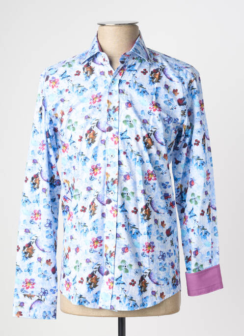 Chemise manches longues coupe cintrée bleu EMYLE homme