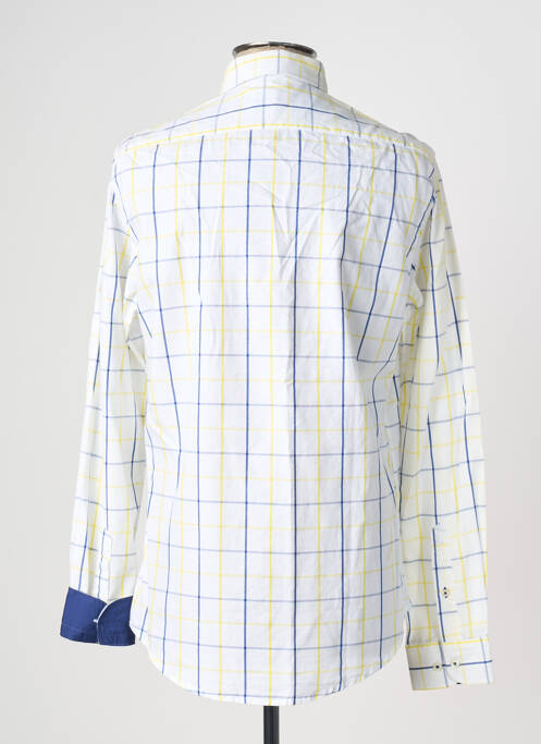 Chemise manches longues imprimé carreaux jaune GENDIVE homme