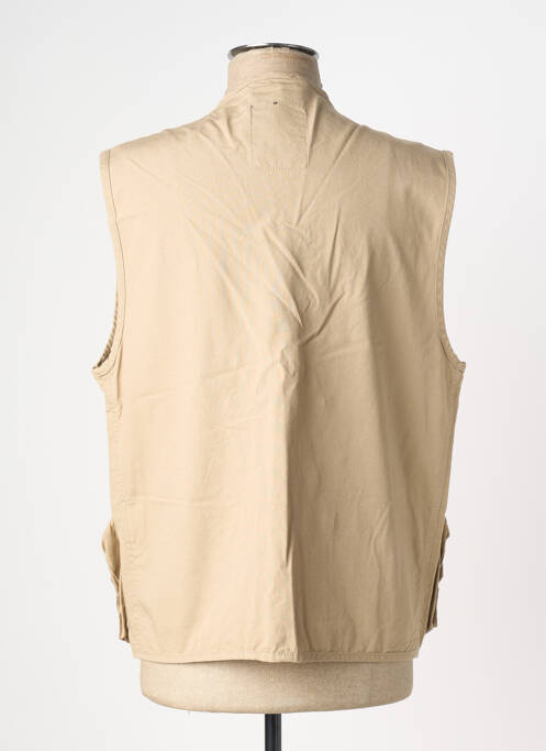 Gilet sans manche coupe cintrée beige SEA BARRIER homme