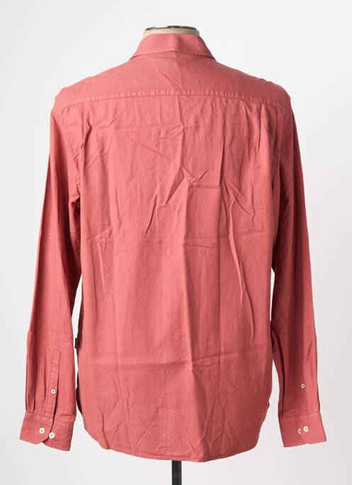 Chemise manches longues coupe cintrée rose GENDIVE homme