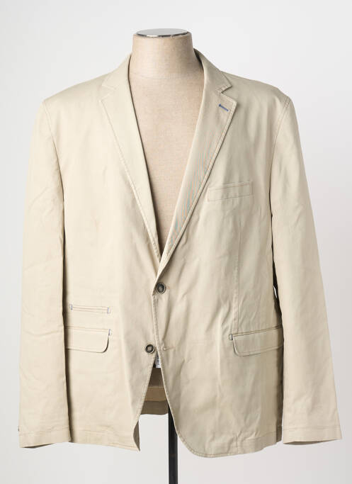 Blazer coupe cintrée beige LUIGI MORINI homme