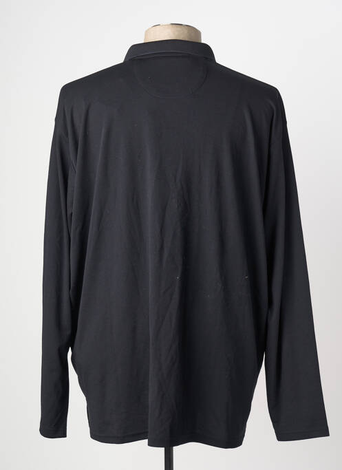 Polo manches longues manches longues noir REDMOND homme
