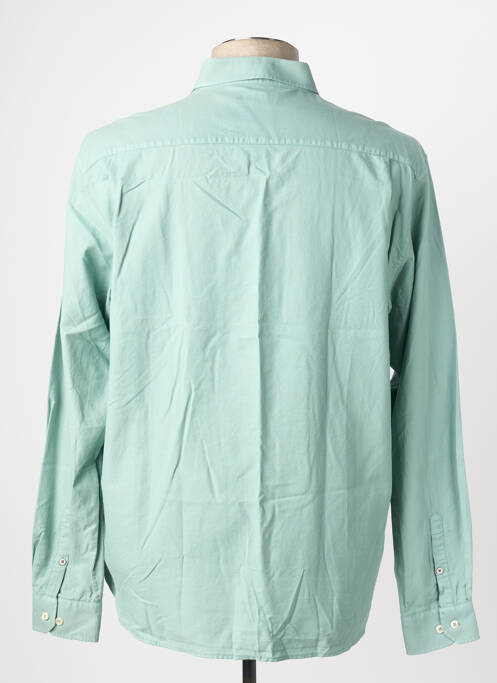Chemise manches longues coupe cintrée vert GENDIVE homme