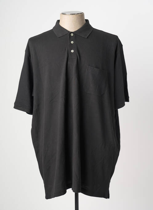Polo stretch manches courtes noir REDMOND homme