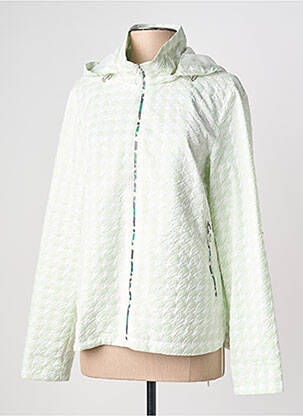 Coupe-vent manches longues a capuche vert REVER MILE femme