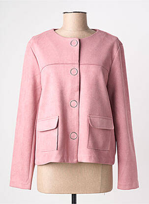 Veste chic poches rose SIGNATURE femme