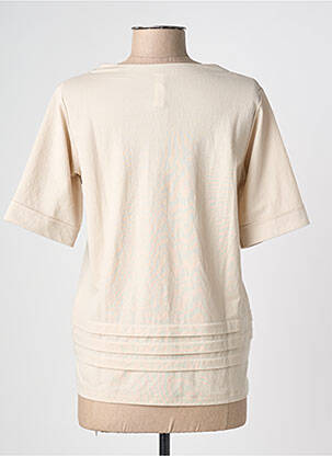 Top manches courtes manches courtes beige SCORZZO femme