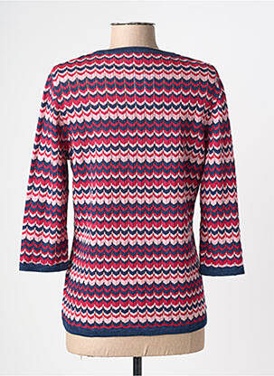 Pull coupe cintrée manches 3/4 bleu ELEANE femme
