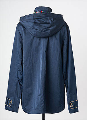 Coupe-vent poches a capuche bleu ZIA BRAND femme