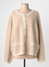 Gilet manches longues stretch beige JENSEN femme