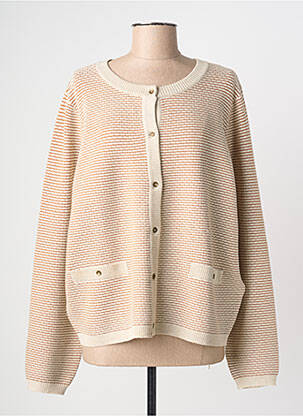 Gilet manches longues stretch beige JENSEN femme