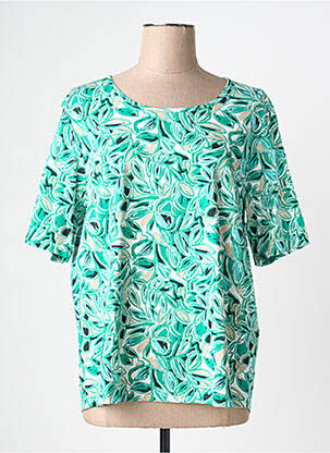 Blouse manches courtes manches courtes vert JENSEN femme