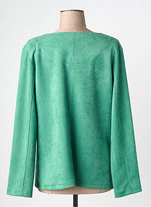 Veste casual col rond vert VETISTYLE femme