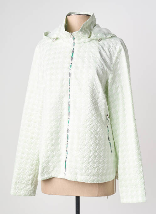 Coupe-vent finition intérieure doublée a capuche vert REVER MILE femme