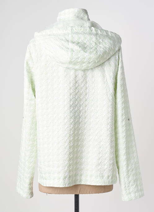 Coupe-vent finition intérieure doublée a capuche vert REVER MILE femme