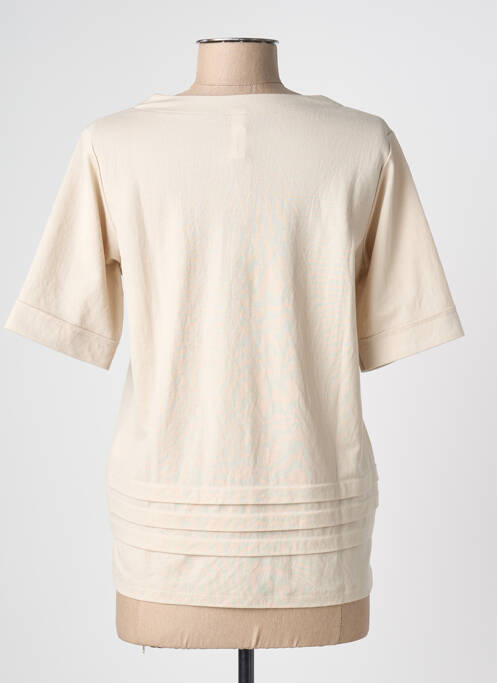 Top manches courtes manches courtes beige SCORZZO femme