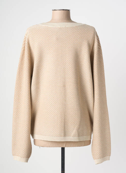 Gilet manches longues stretch beige JENSEN femme