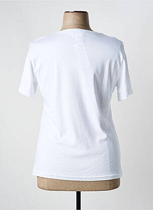 T-shirt sérigraphie manches courtes blanc GEVANA femme