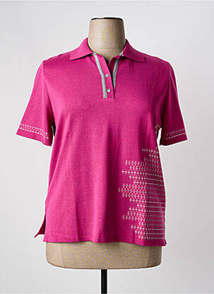 Pull coupe cintrée manches courtes rose ELEANE femme
