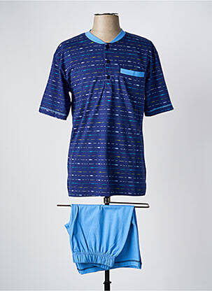 Pyjama bas short bleu JET homme
