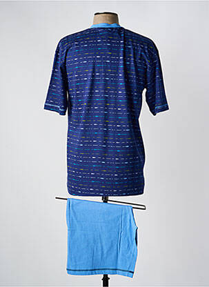 Pyjama bas short bleu JET homme