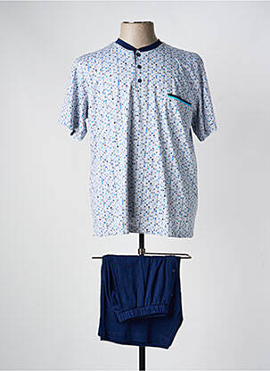 Pyjama bas short bleu PEIGNORA homme