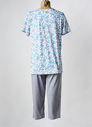 Pyjama tissage jersey bleu PEIGNORA femme